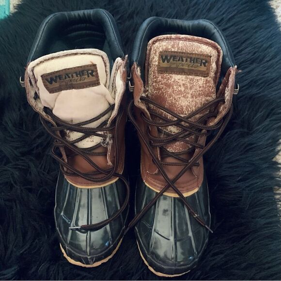Weather Spirits Leather Waterproof Duck Boots Size 9 - Picture 2 of 16